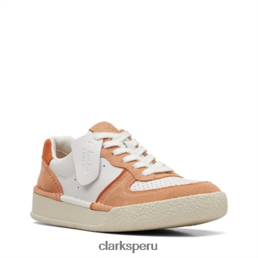 Clarks Sandstone Combi Craft Cup Court Sandstone Combi unisexo Clarks 40N4LX5185 combinación de arenisca
