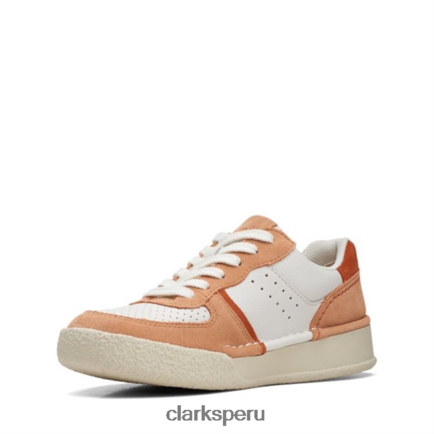 Clarks Sandstone Combi Craft Cup Court Sandstone Combi unisexo Clarks 40N4LX5185 combinación de arenisca