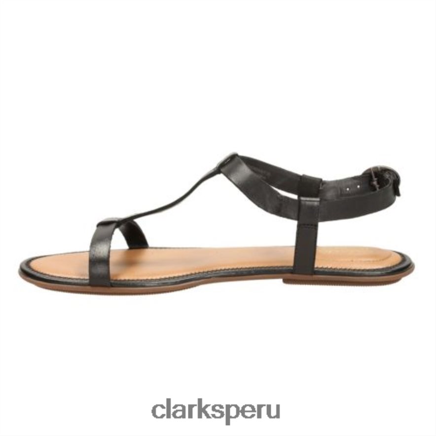 Clarks de cuero negro Risi Hop unisexo Clarks 40N4LX4294 cuero negro