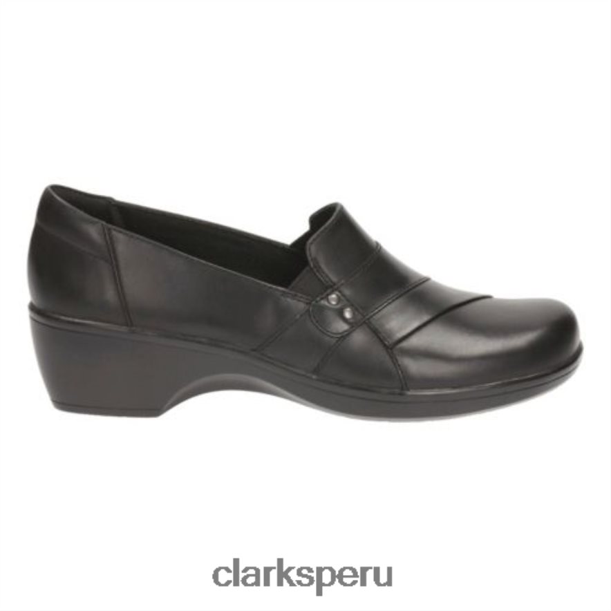Clarks de cuero negro caléndula unisexo Clarks 40N4LX4072 cuero negro