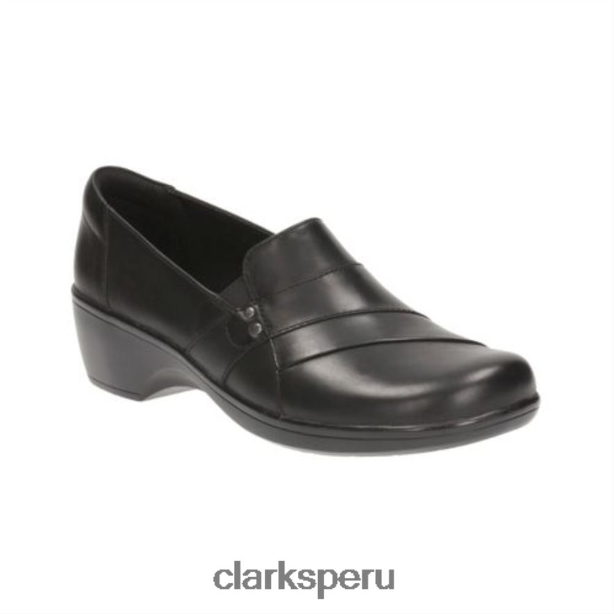 Clarks de cuero negro caléndula unisexo Clarks 40N4LX4072 cuero negro