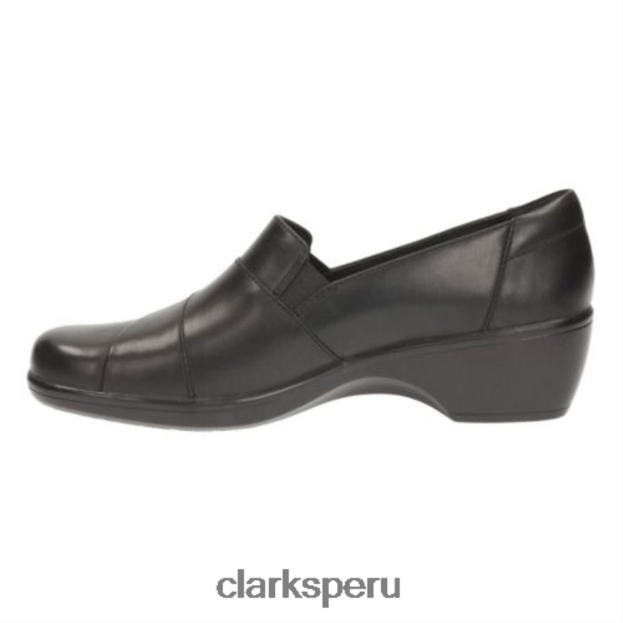 Clarks de cuero negro caléndula unisexo Clarks 40N4LX4072 cuero negro
