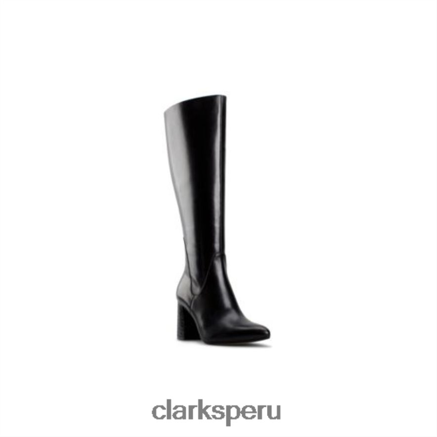 Clarks laina85 hi cuero combinado negro unisexo Clarks 40N4LX4203 cuero combinado negro