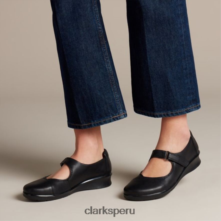 Hope Henley cuero negro Clarks cuero negro unisexo Clarks 40N4LX5071 cuero negro
