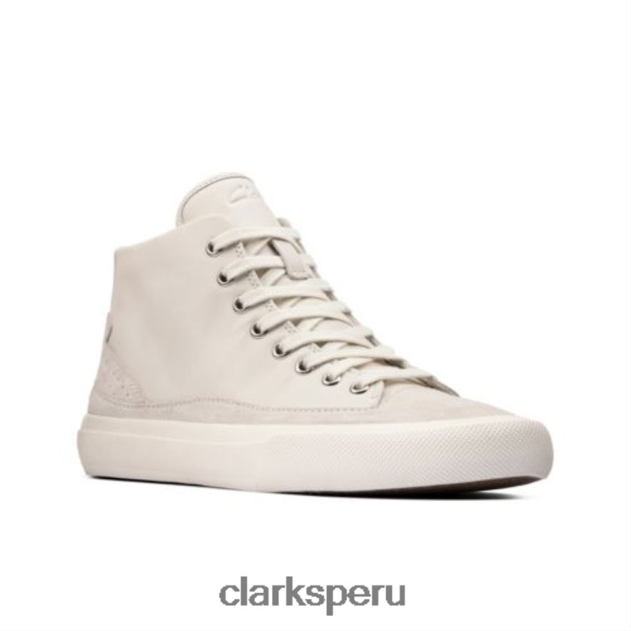 aceley zip hi clarks cuero blanco unisexo Clarks 40N4LX4093 cuero blanco