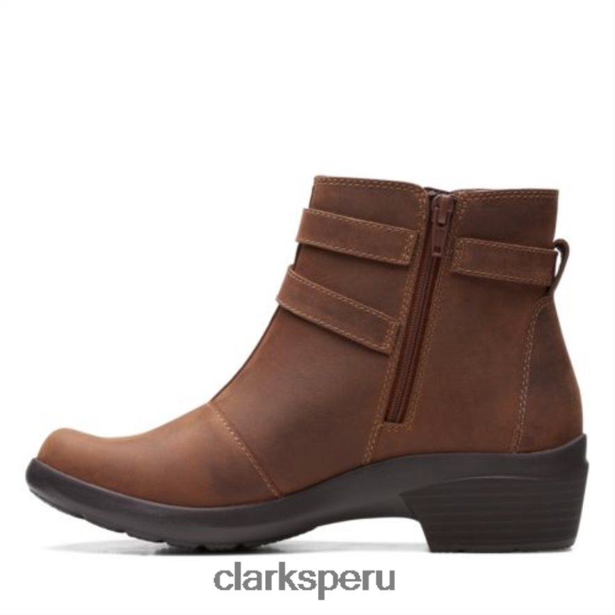 angie especia clarks de cuero bronceado oscuro unisexo Clarks 40N4LX4150 cuero bronceado oscuro