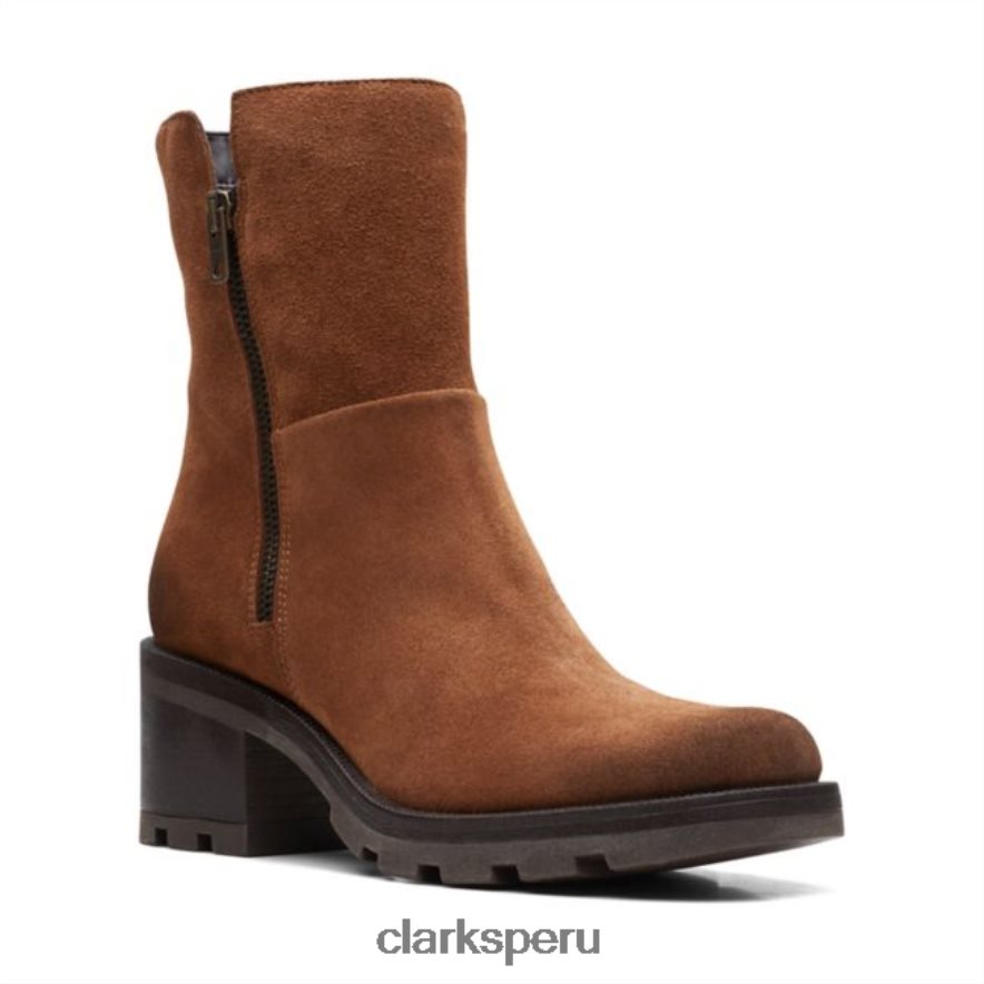 ante coñac clarks odollo zip ante coñac unisexo Clarks 40N4LX5296 gamuza coñac