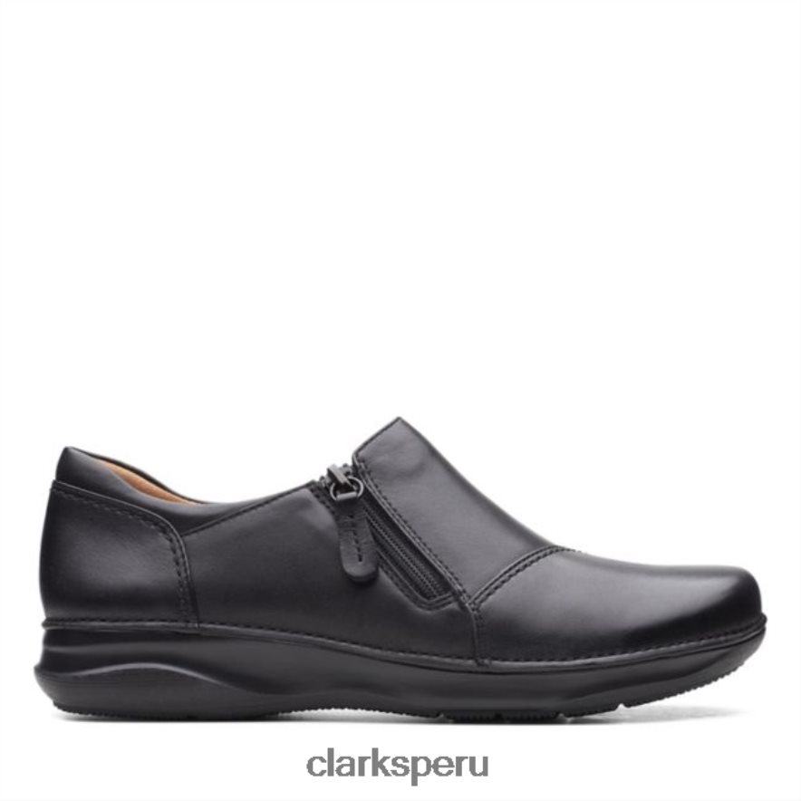 appley zip cuero negro clarks de cuero negro unisexo Clarks 40N4LX5086 cuero negro