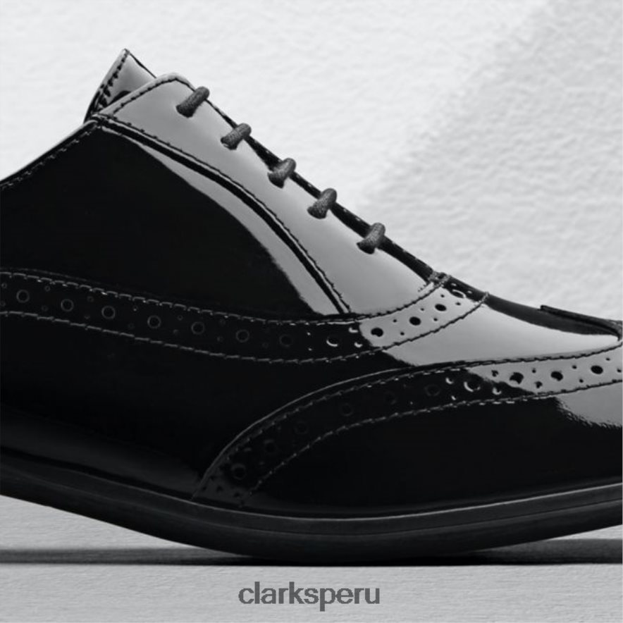 charol negro clarks hamble roble charol negro unisexo Clarks 40N4LX5048 charol negro