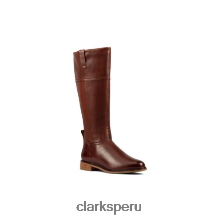 clarkdale hola clarks cuero tostado oscuro unisexo Clarks 40N4LX4125 cuero bronceado oscuro