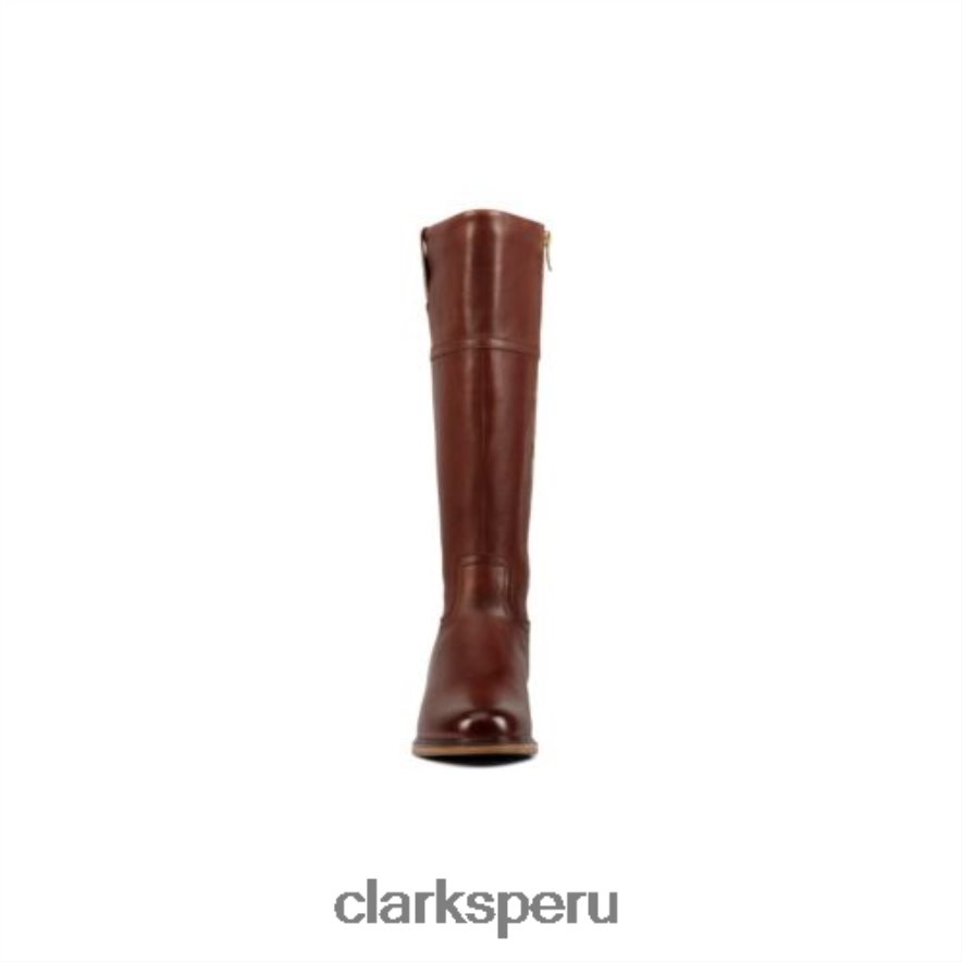clarkdale hola clarks cuero tostado oscuro unisexo Clarks 40N4LX4125 cuero bronceado oscuro