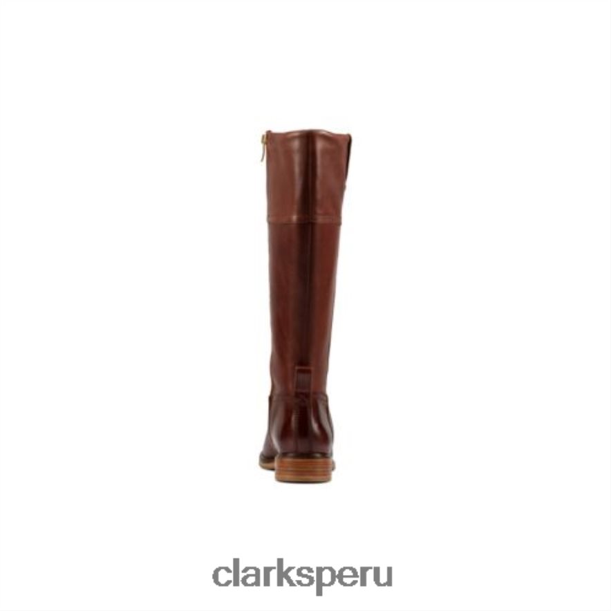 clarkdale hola clarks cuero tostado oscuro unisexo Clarks 40N4LX4125 cuero bronceado oscuro