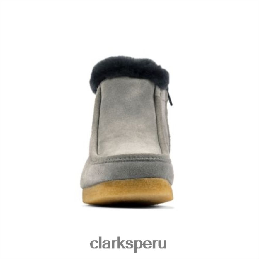 clarks azul gris ante wallabee frost unisexo Clarks 40N4LX4169 gamuza gris azul