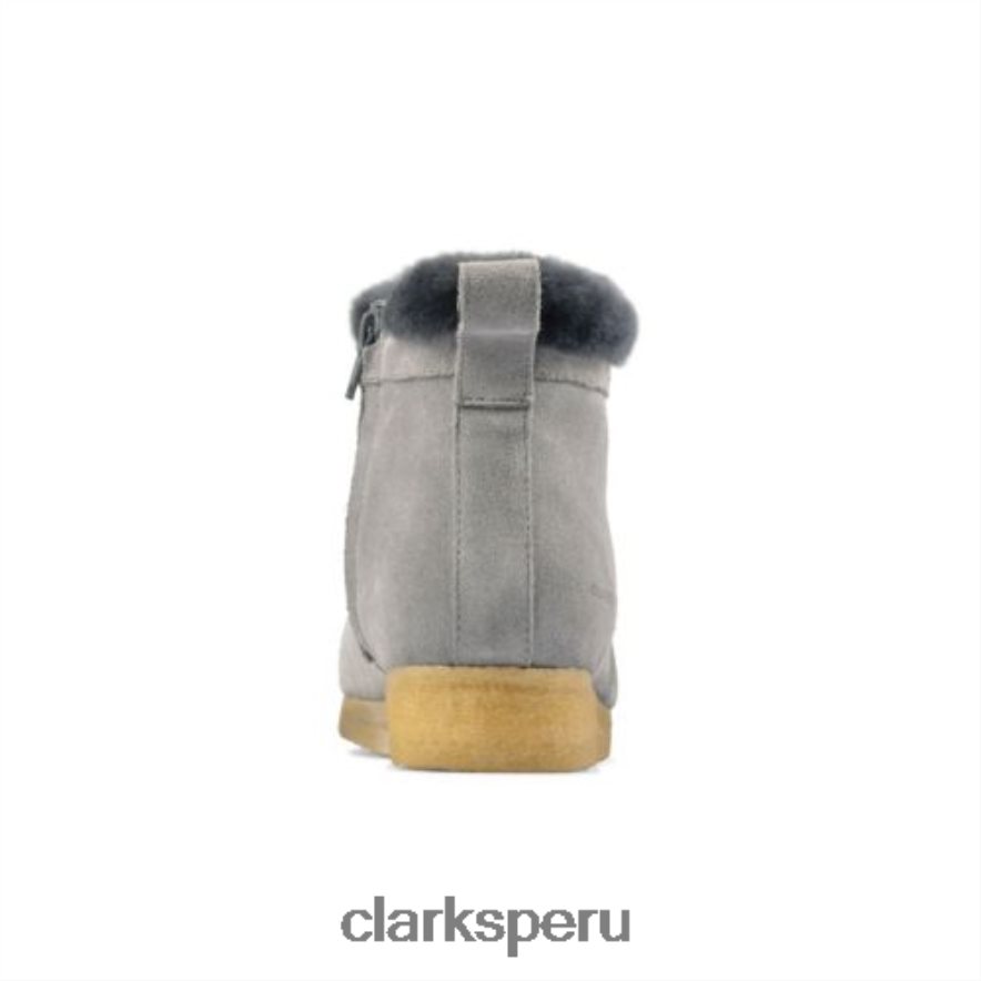 clarks azul gris ante wallabee frost unisexo Clarks 40N4LX4169 gamuza gris azul