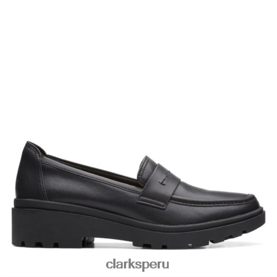 clarks calla facilidad cuero negro cuero negro unisexo Clarks 40N4LX6242 cuero negro