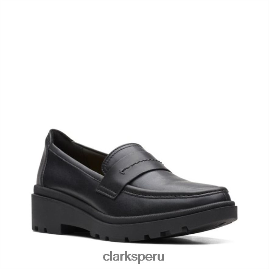clarks calla facilidad cuero negro cuero negro unisexo Clarks 40N4LX6242 cuero negro
