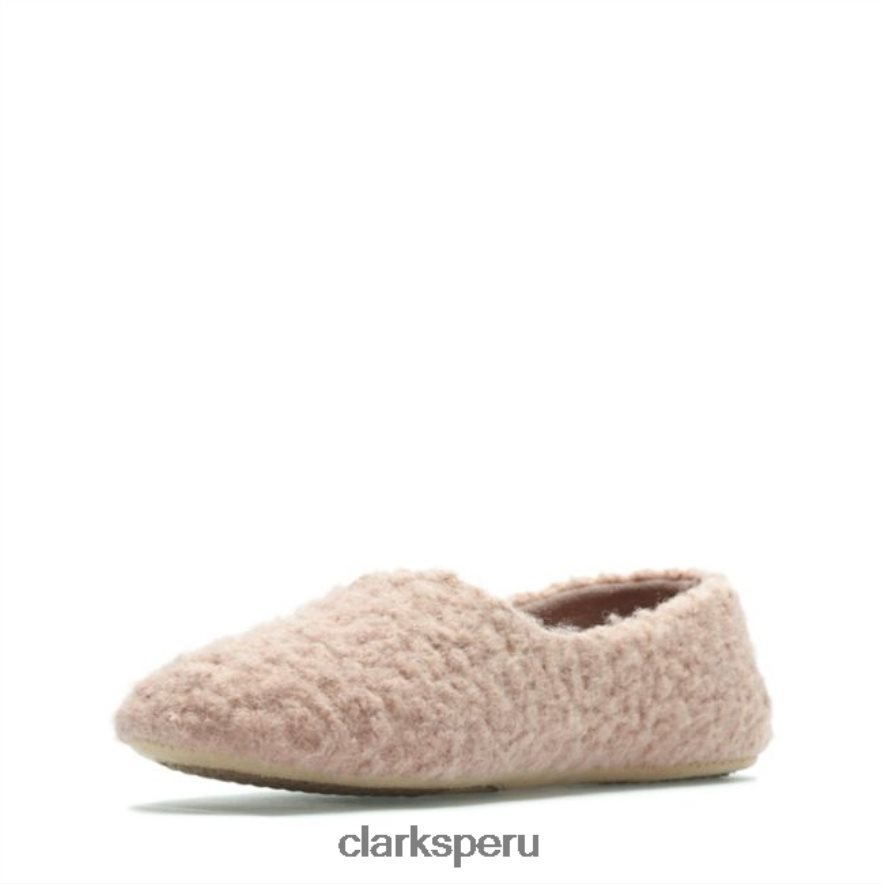 clarks cozily curl rosa rosa unisexo Clarks 40N4LX5146 rosa