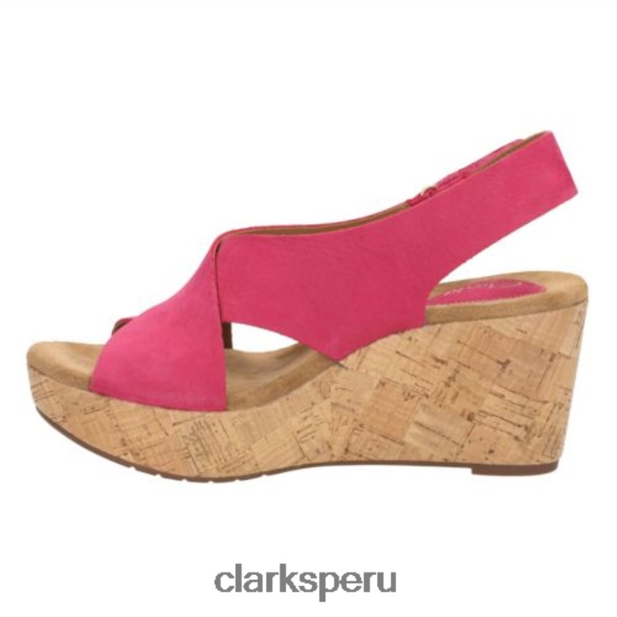 clarks cuero fucsia caslynn shae unisexo Clarks 40N4LX4288 cuero fucsia