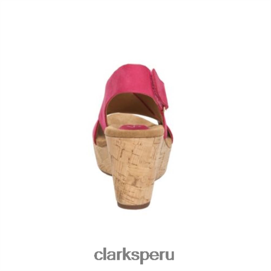 clarks cuero fucsia caslynn shae unisexo Clarks 40N4LX4288 cuero fucsia
