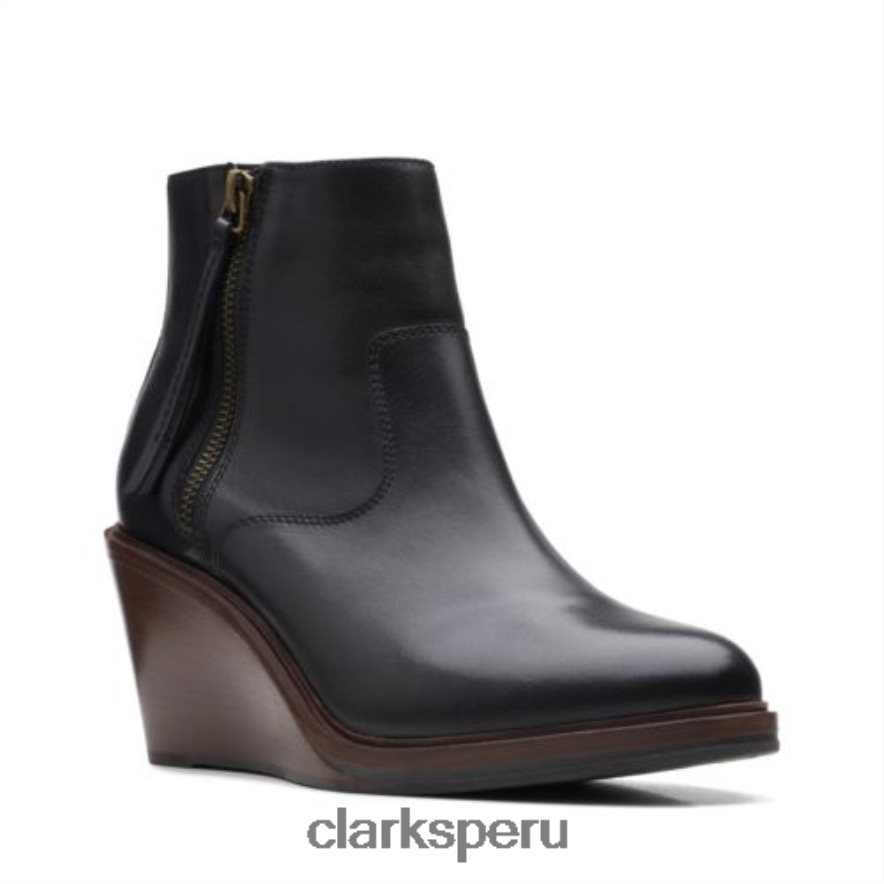 clarks cuero negro clarkdale2 cremallera unisexo Clarks 40N4LX4145 cuero negro