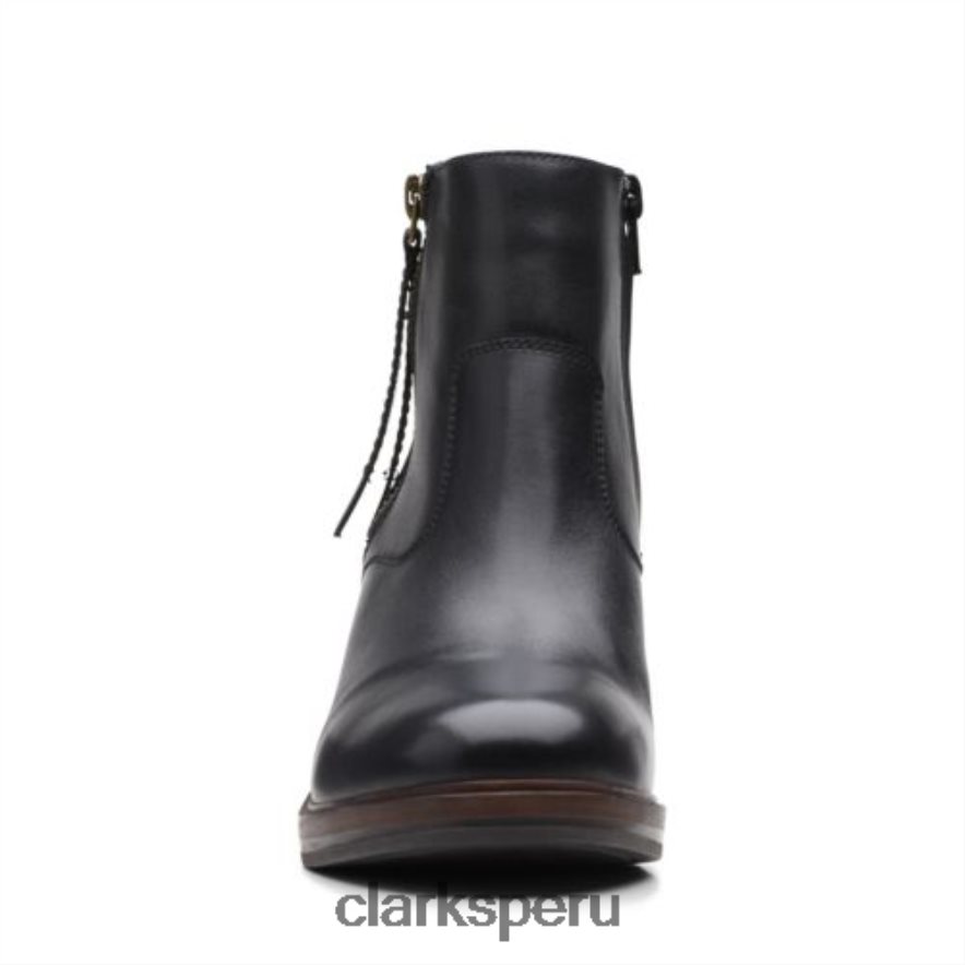 clarks cuero negro clarkdale2 cremallera unisexo Clarks 40N4LX4145 cuero negro