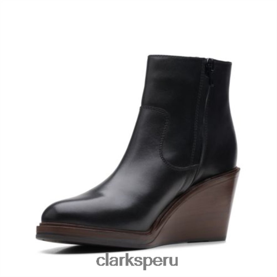 clarks cuero negro clarkdale2 cremallera unisexo Clarks 40N4LX4145 cuero negro