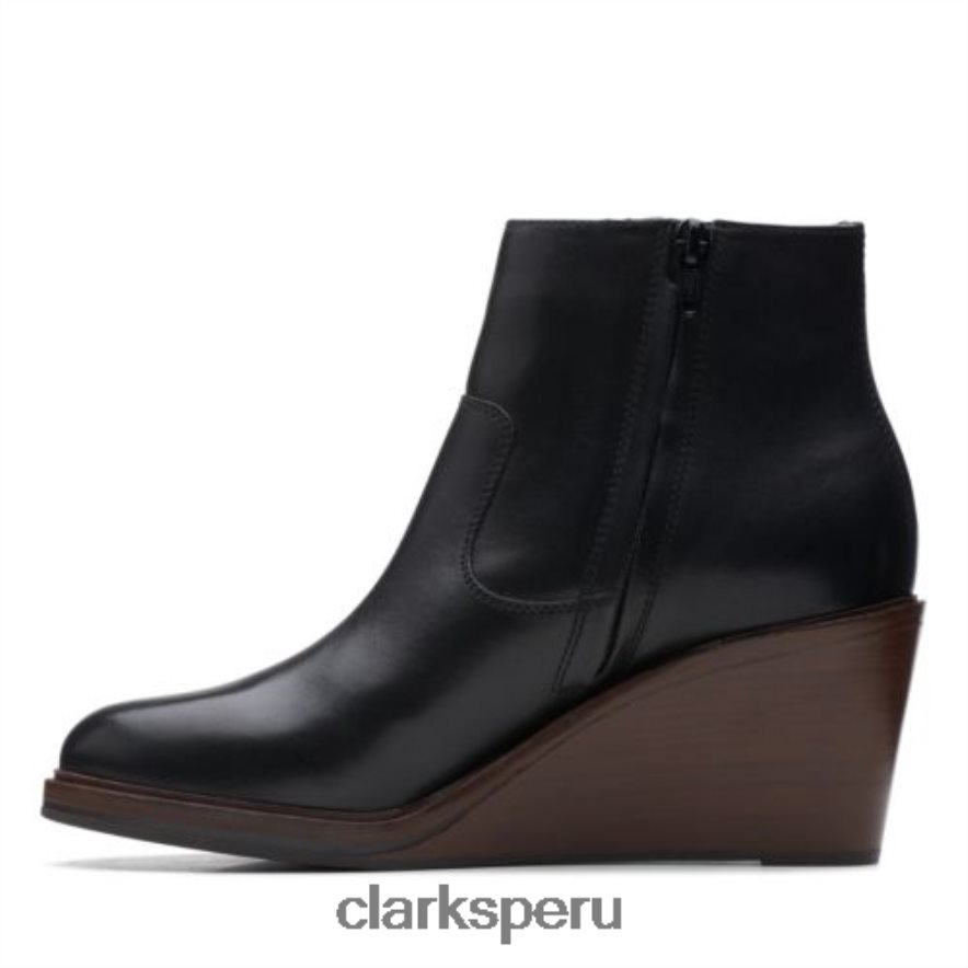 clarks cuero negro clarkdale2 cremallera unisexo Clarks 40N4LX4145 cuero negro
