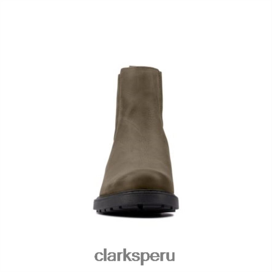 clarks cuero oliva oscuro orinoco2 mid unisexo Clarks 40N4LX4137 cuero oliva oscuro
