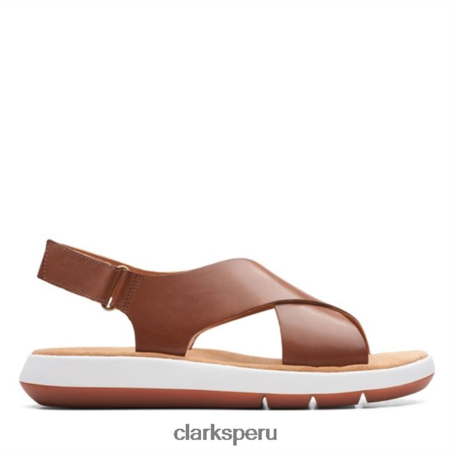 clarks cuero tostado oscuro jemsa cross cuero tostado oscuro unisexo Clarks 40N4LX6369 cuero bronceado oscuro