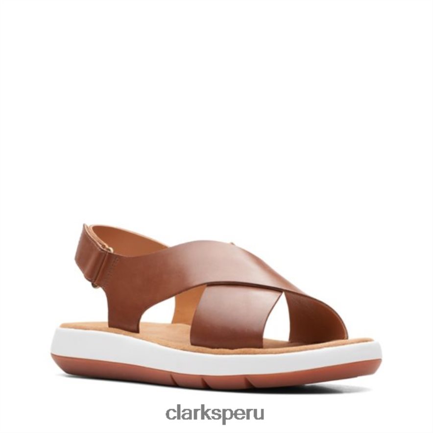 clarks cuero tostado oscuro jemsa cross cuero tostado oscuro unisexo Clarks 40N4LX6369 cuero bronceado oscuro