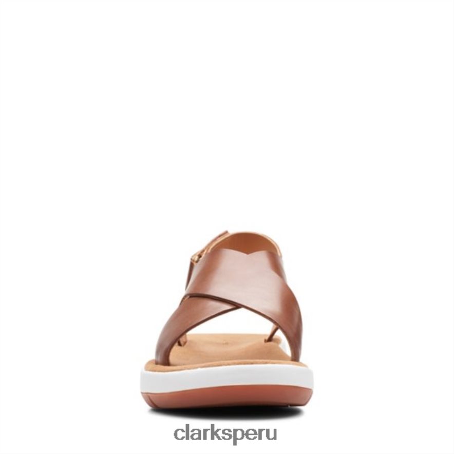 clarks cuero tostado oscuro jemsa cross cuero tostado oscuro unisexo Clarks 40N4LX6369 cuero bronceado oscuro