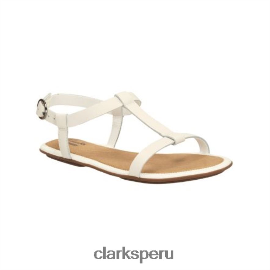 clarks de cuero blanco risi hop unisexo Clarks 40N4LX4291 cuero blanco