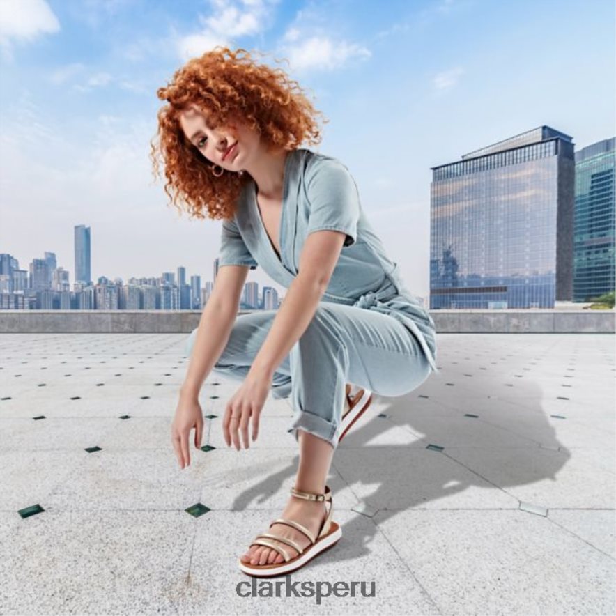 clarks de cuero champagne estilo jemsa champagne leather unisexo Clarks 40N4LX6380 cuero champán