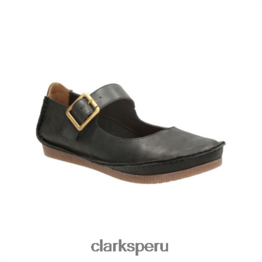 clarks de cuero negro janey junio unisexo Clarks 40N4LX4067 cuero negro