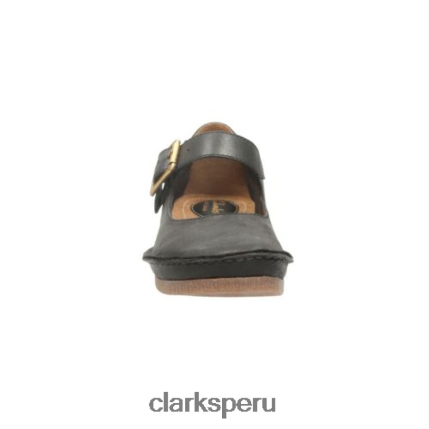 clarks de cuero negro janey junio unisexo Clarks 40N4LX4067 cuero negro