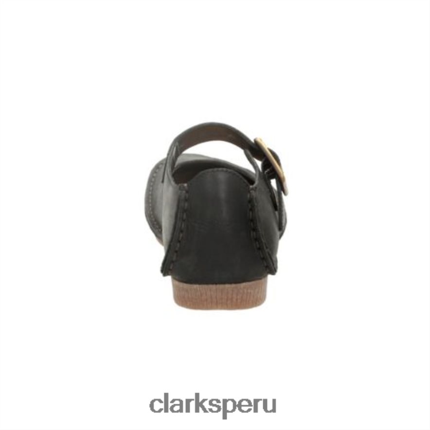 clarks de cuero negro janey junio unisexo Clarks 40N4LX4067 cuero negro