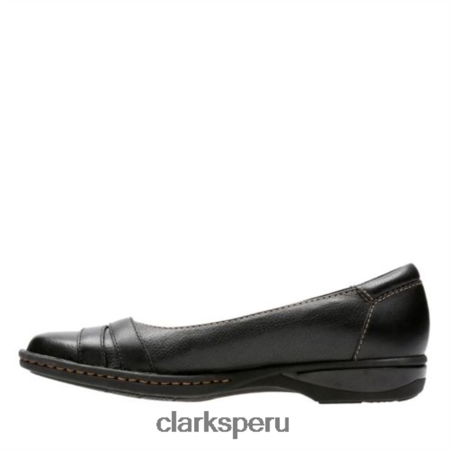 clarks de cuero negro pegg abbie unisexo Clarks 40N4LX4075 cuero negro