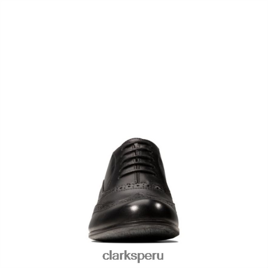 clarks de cuero negro roble hamble cuero negro unisexo Clarks 40N4LX5052 cuero negro
