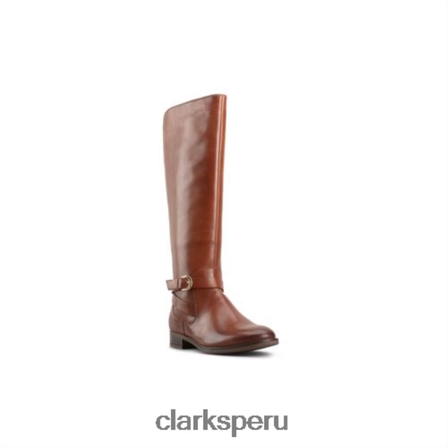 clarks de cuero tostado oscuro hamble high unisexo Clarks 40N4LX4096 cuero bronceado oscuro