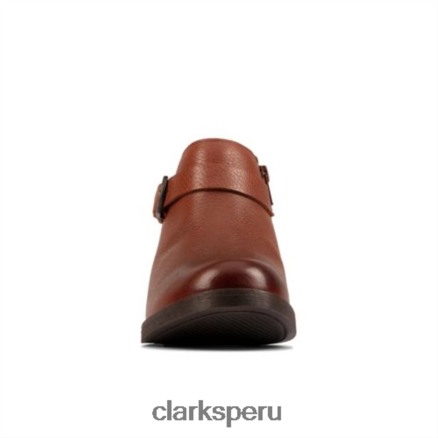 clarks demi 2 tonos cuero tostado oscuro unisexo Clarks 40N4LX4223 cuero bronceado oscuro
