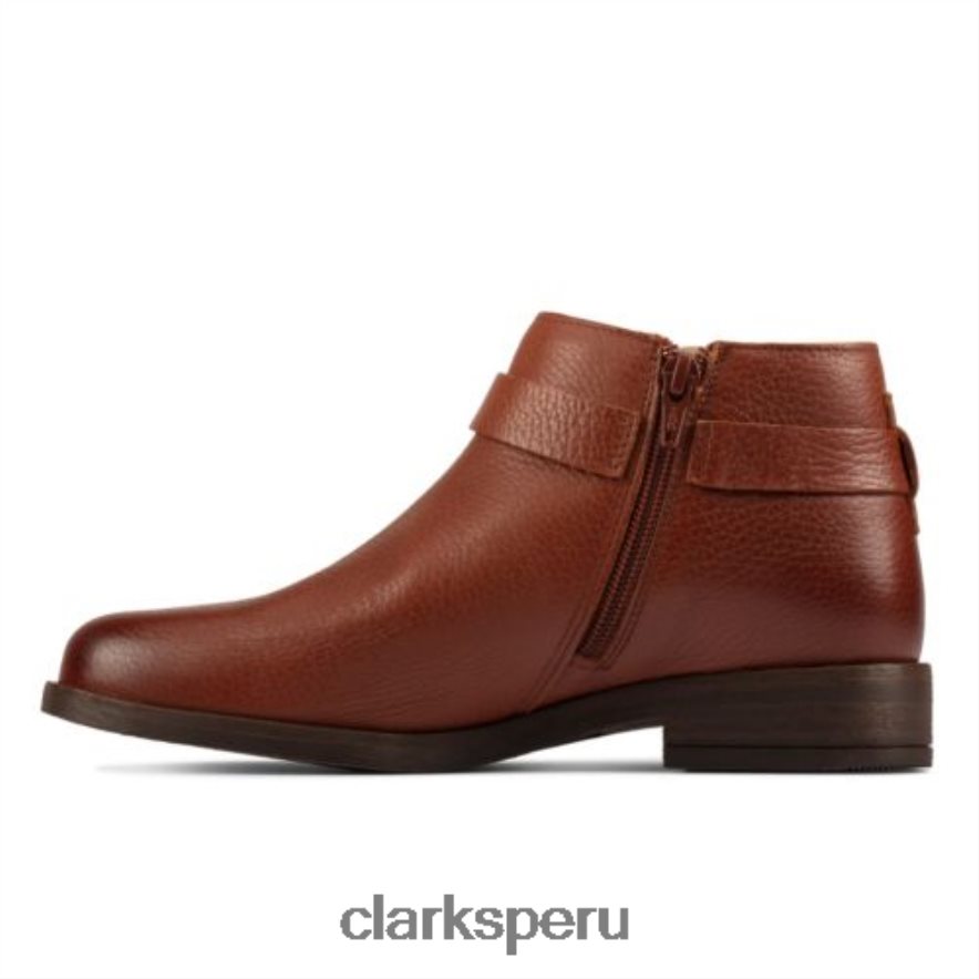 clarks demi 2 tonos cuero tostado oscuro unisexo Clarks 40N4LX4223 cuero bronceado oscuro