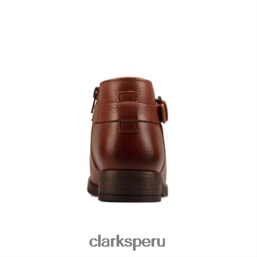 clarks demi 2 tonos cuero tostado oscuro unisexo Clarks 40N4LX4223 cuero bronceado oscuro