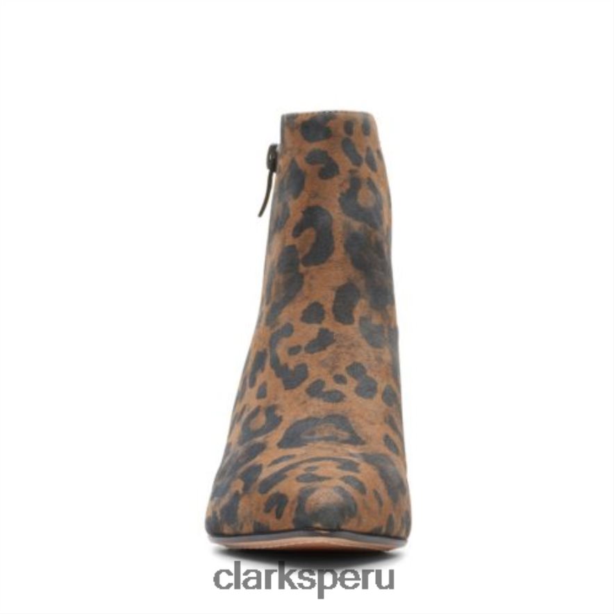 clarks estampado leopardo violeta 55 zip unisexo Clarks 40N4LX4100 estampado de leopardo