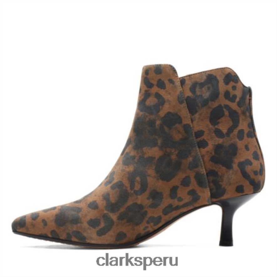 clarks estampado leopardo violeta 55 zip unisexo Clarks 40N4LX4100 estampado de leopardo