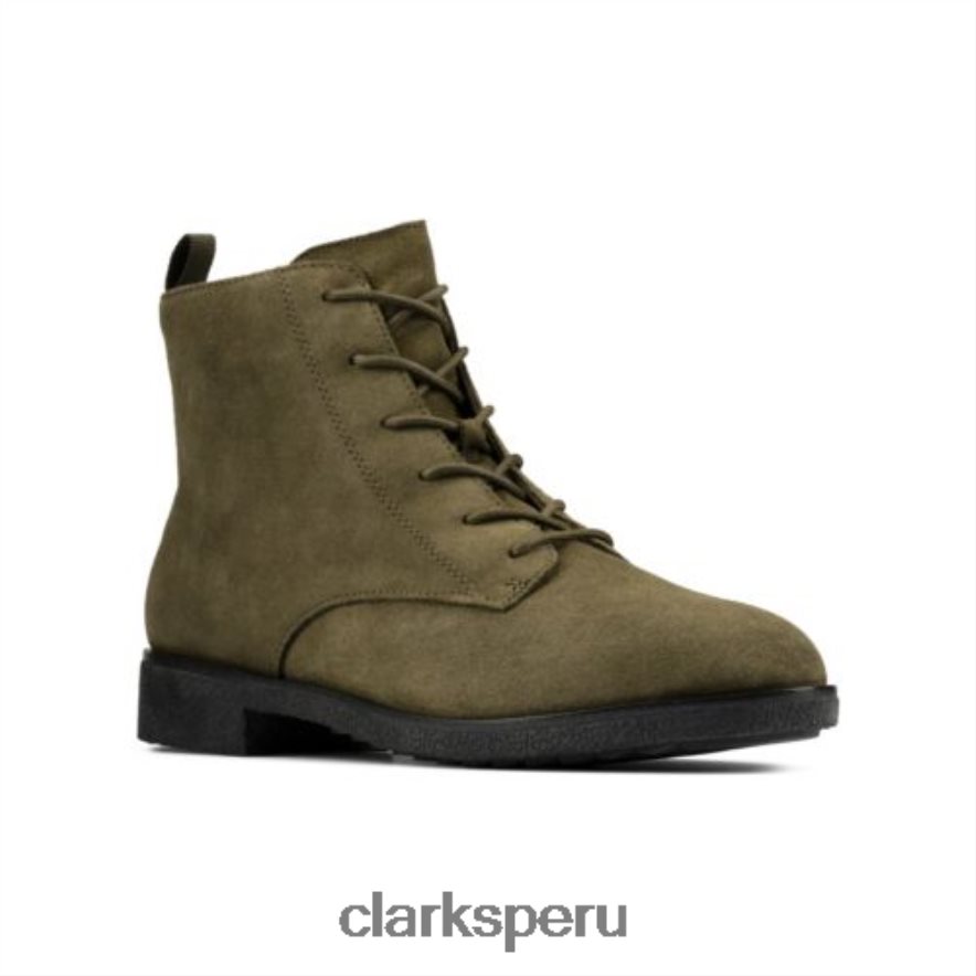 clarks griff lace ante oliva oscuro unisexo Clarks 40N4LX4225 ante oliva oscuro