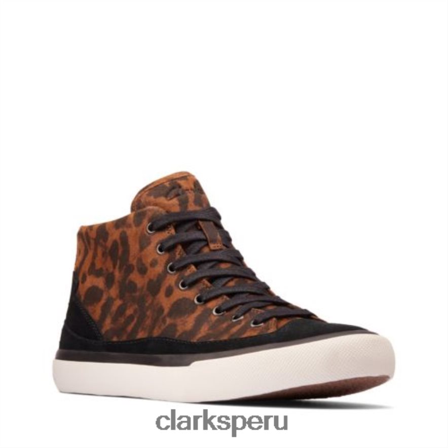 clarks leopardo ante aceley zip hi unisexo Clarks 40N4LX4089 ante de leopardo