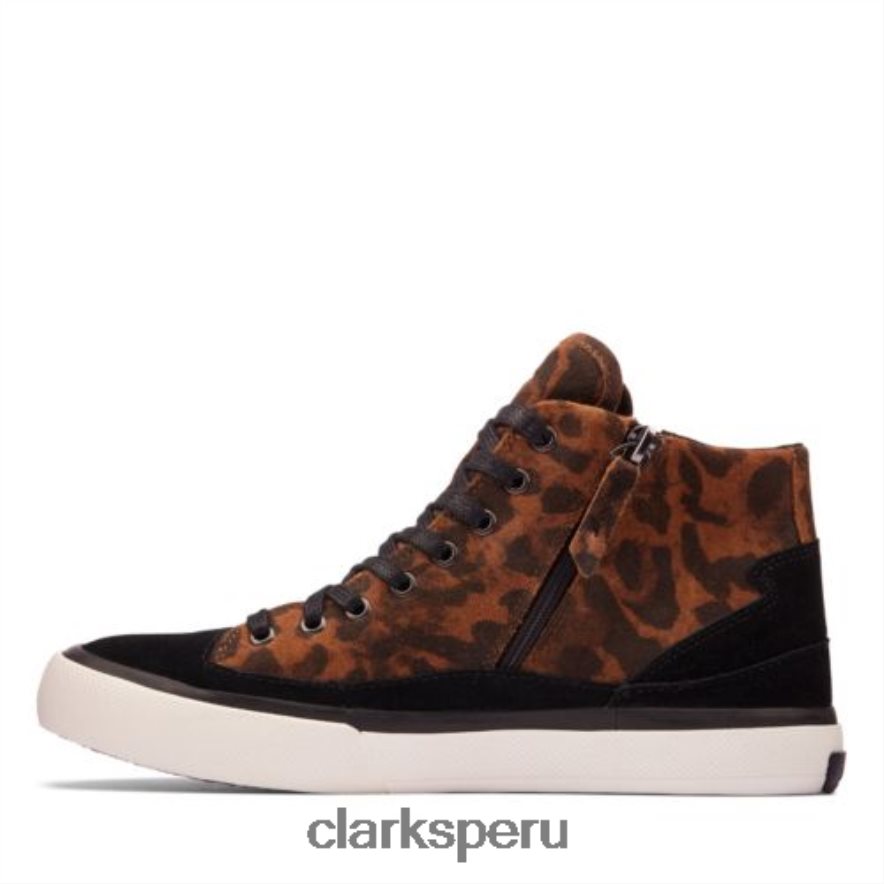 clarks leopardo ante aceley zip hi unisexo Clarks 40N4LX4089 ante de leopardo