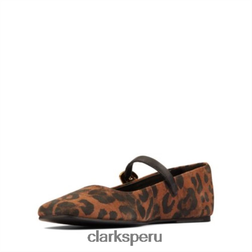 clarks leopardo ante puro tbar unisexo Clarks 40N4LX4337 ante de leopardo