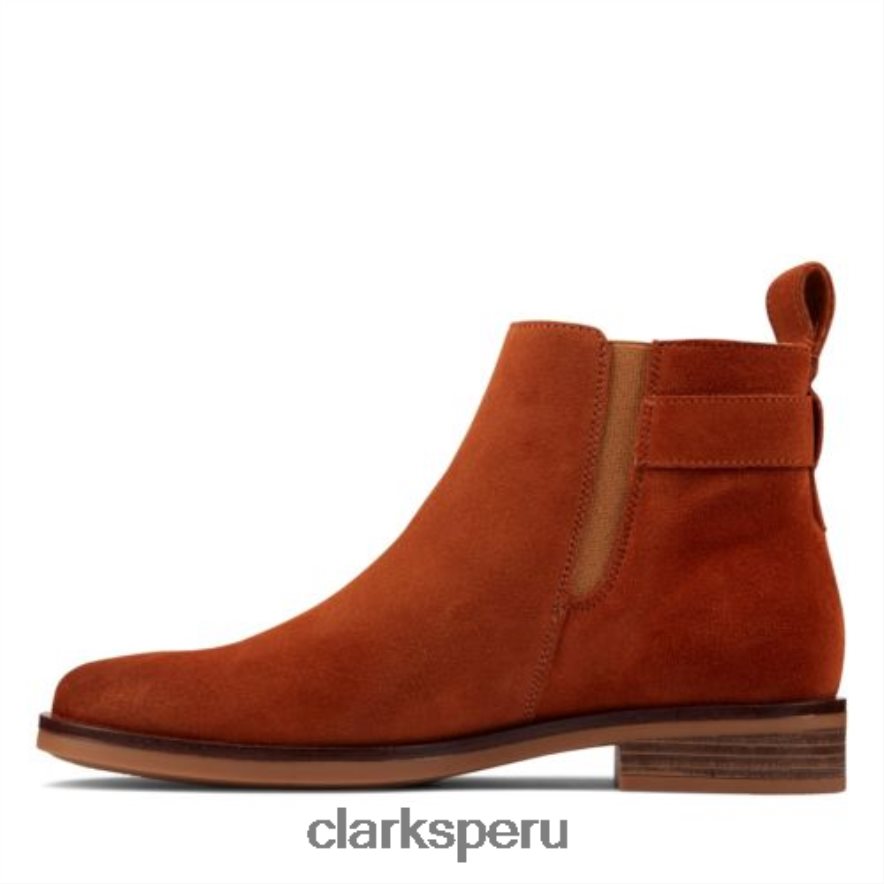 clarks memi lo ante tostado oscuro unisexo Clarks 40N4LX4138 gamuza bronceada oscura