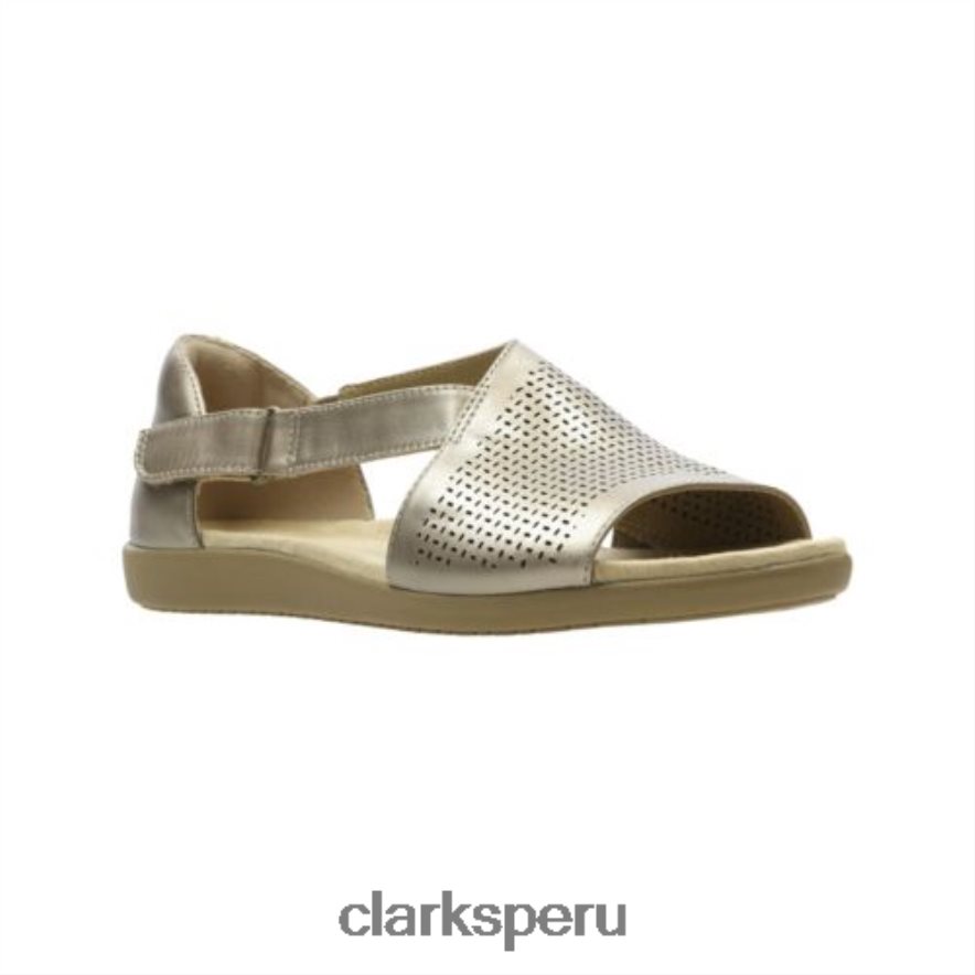 clarks metalizado varix miel unisexo Clarks 40N4LX4281 metálico